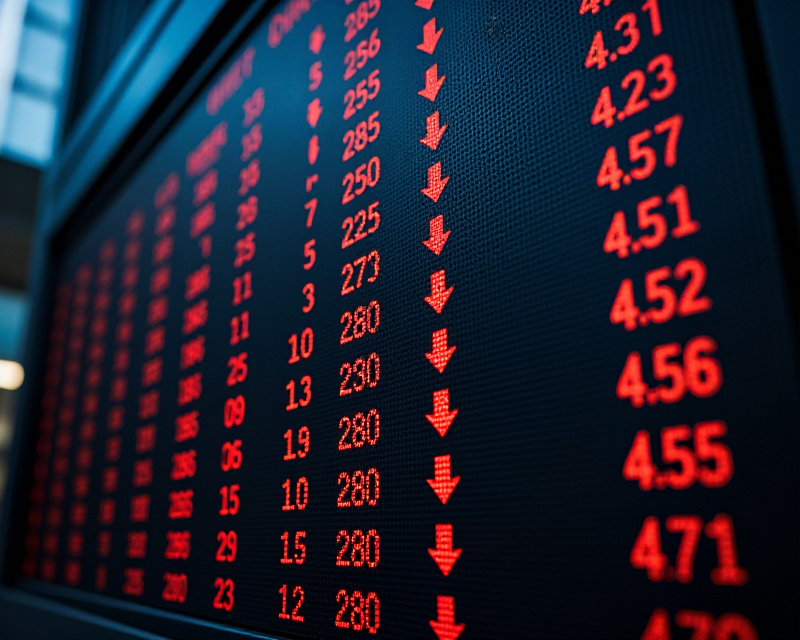 Stock Market Decline Concept