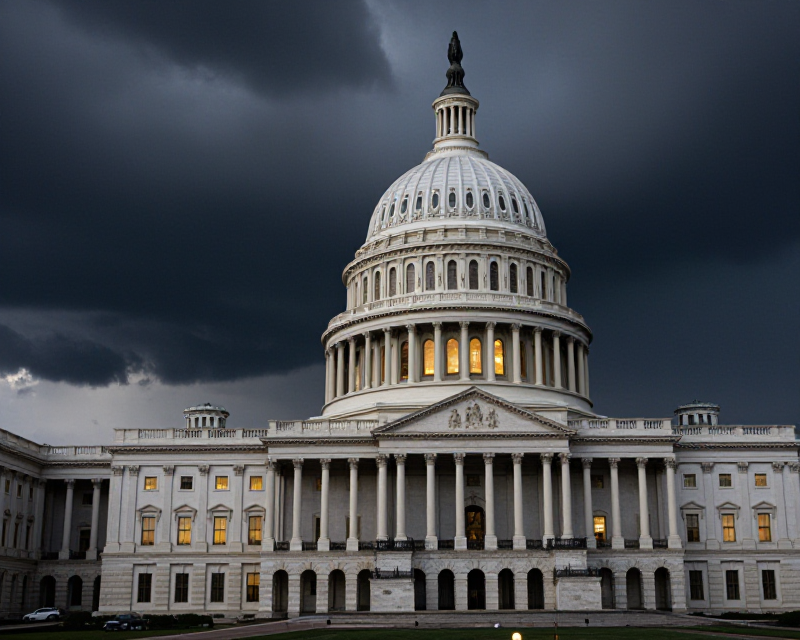 US Capitol Political Tension