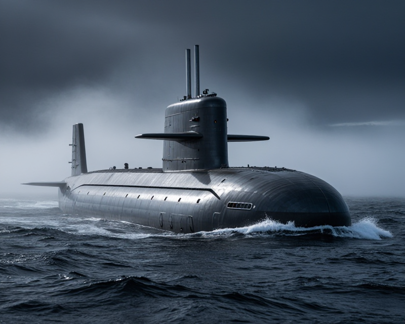Cinematic Submarine in Cold Waters