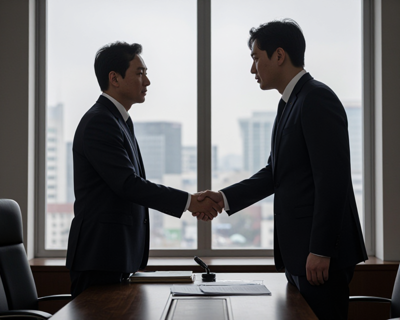 Diplomatic Meeting Atmosphere
