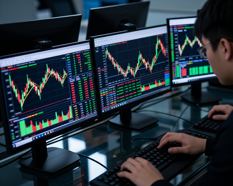 Financial Market Analysis Scene