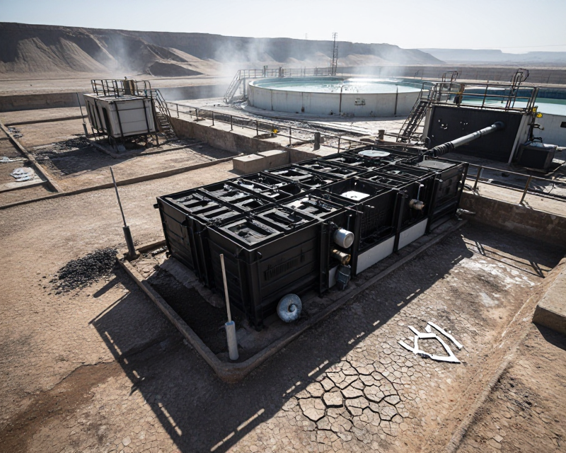 Damaged water infrastructure in Iran