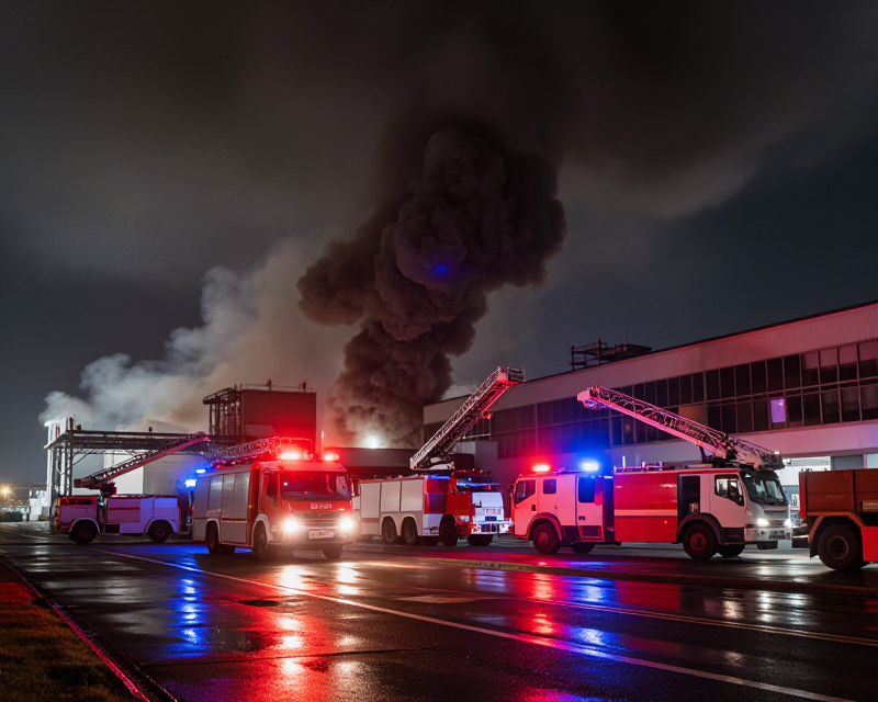 Incheon Logistics Center Fire Scene